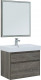 Мебель для ванной Aquanet Nova Lite 75 дуб рошелье (2 ящика) напольная/подвесная (00242904)  (00242904)
