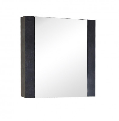 Зеркальный шкафчик Onika Стоун 70 ателье темное, универсальный (207034)