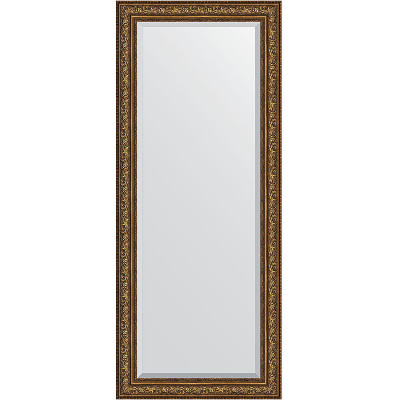 Зеркало напольное Evoform Exclusive Floor 205х85 BY 6137 с фацетом в багетной раме Виньетка состаренная бронза 109 мм