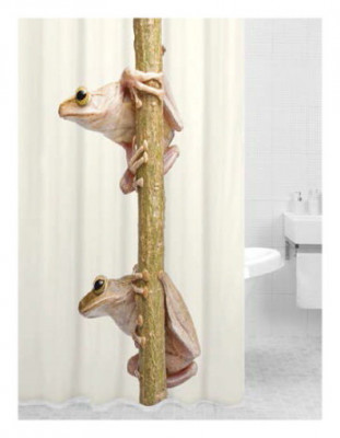 Bath Plus PRINT DSP3017 шторка для ванной (Лягушки), 180 см x 200 см