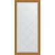 Зеркало настенное Evoform ExclusiveG 135х73 BY 4260 с гравировкой в багетной раме Состаренное золото с плетением 70 мм  (BY 4260)