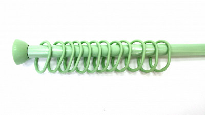Карниз с кольцами Primanova зеленый, 6х4.5х115-220 см металл M-05805