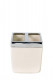 Стакан для зубной пасты и щётки Primanova бежевый, TOSKANA, 8.5х8.5х9.5 см пластик M-SA03-09  (M-SA03-09)