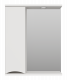 Зеркальный шкаф в ванную Misty Атлантик левый 600x150x745 белый (П-Атл-4060-010Л)  (П-Атл-4060-010Л)