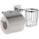 Держатель туалетной бумаги и освежителя воздуха Haiba HB8603-1 с крышкой (металл) хром  (HB8603-1)