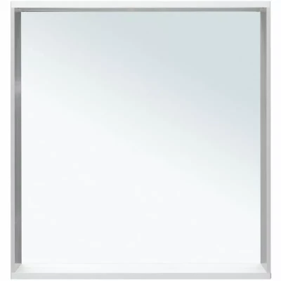 Зеркало подвесное для ванной Allen Brau Reality 70х75 с подсветкой и сенсорным выключателем, серебро браш (1.32017.02)