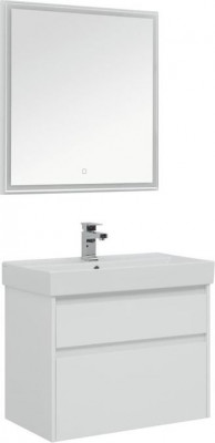 Мебель для ванной Aquanet Nova Lite 75 белый (2 ящика) напольная/подвесная (00242903)