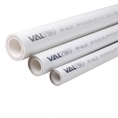 Труба 63х10,5 мм полипропиленовая армированная алюминием PN 25, PP-ALUX (белый) VALTEC (VTp.700.AL25.63)