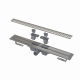 Водоотводящий желоб с порогами для перфорированной решетки AlcaPlast APZ1SMART-LINE-550 Душевой лоток Alcaplast APZ1SMART-LINE-550 с решеткой Хром сталь (APZ1SMART-LINE-550)