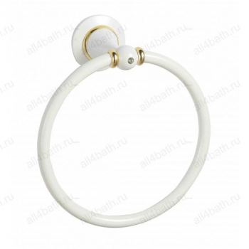 SANARTEС 831510 кольцо для полотенца (серия 83), белый/золото