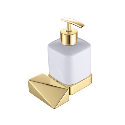 Дозатор Boheme New Venturo 10317-G для жидкого мыла, подвесной, золото / белый