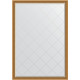 Зеркало настенное Evoform ExclusiveG 183х128 BY 4475 с гравировкой в багетной раме Состаренное золото с плетением 70 мм  (BY 4475)