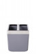 Стакан для зубной пасты и щётки Primanova серый, TOSKANA, 8.5х8.5х9.5 см пластик M-SA03-07  (M-SA03-07)