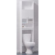 Шкаф-пенал в ванную Corozo Комфорт 55 SD-00000342 над унитазом белый  (SD-00000342)