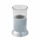 MIGLIORE Fortuna 27751+27928 стакан в настольном держателе, стекло прозрачное/хром стакан, стекло прозрачное (27751)
