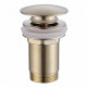 Донный клапан ABBER AF0010G с переливом, золото матовое  (AF0010G)