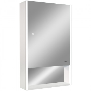Зеркальный шкаф в ванную Reflection Box 600х800 RF2422WH с подсветкой белый матовый