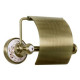 Настенный держатель туалетной бумаги Boheme Provanse 10801 с крышкой бронза  (10801)