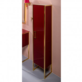 Пенал Armadi Art Monaco 868-RG-L левый, напольный 35х170 см, бордо/золото