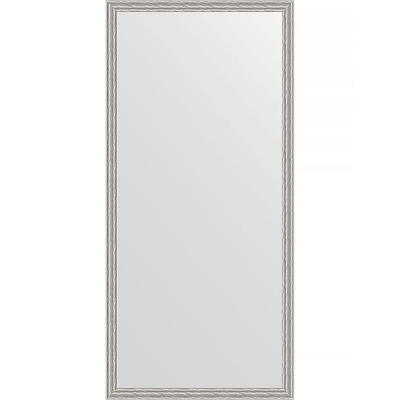 Зеркало настенное Evoform Definite 151х71 BY 3326 в багетной раме Волна алюминий 46 мм