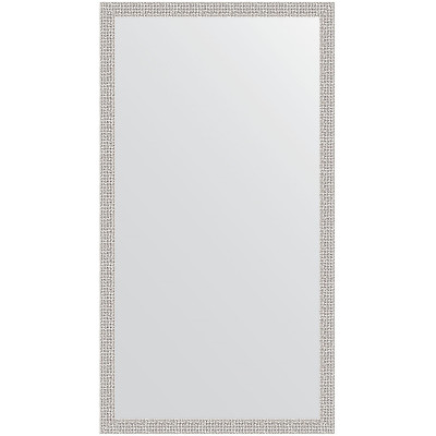 Зеркало настенное Evoform Definite 131х71 BY 3292 в багетной раме Мозаика хром 46 мм