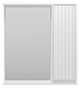 Зеркальный шкаф в ванную Misty Brevita Balaton правый 730x140x800 белый (BAL-04075-01-П)  (BAL-04075-01-П)