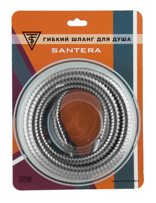 Шланг Santera ST 2600.150 душевой,  1/2 "x 1/2 "к, в блистере, 150 см