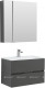 Комплект мебели для ванной Aquanet Алвита 80 серый антрацит (00241387)  (00241387)