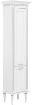 Шкаф-пенал для ванной Aquanet Селена 40 L белый/серебро (00201645)