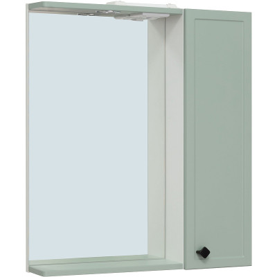 Зеркало в ванную со шкафчиком Runo Римини 65 00-00001277 с подсветкой Мята