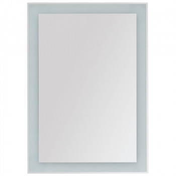 Зеркало в ванную Dreja Kvadro 60x85 77.9011W с подсветкой белое прямоугольное
