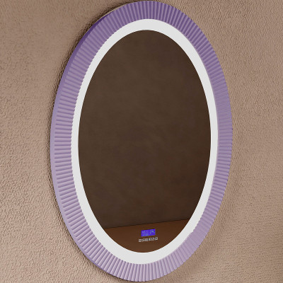 Зеркало для ванной Abber Stein 60 AS6601Violett с подсветкой с многофункциональной панелью