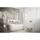 Шторка для ванны 89 см Ambassador Bath Screens 16041113 прозрачное п-ль хром  (16041113)