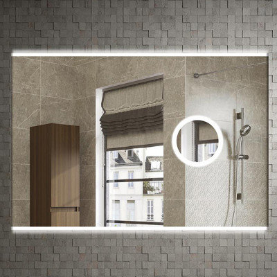 Зеркало в ванную Armadi Art Vallessi 542/2 80х70 см с подсветкой и увеличением