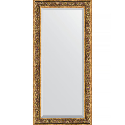Зеркало настенное Evoform Exclusive 169х79 BY 3604 с фацетом в багетной раме Вензель бронзовый 101 мм