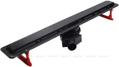 Душевой лоток Pestan Confluo Frameless Line Black Matte 13701318, 450мм  Нержавеющая сталь / ABS-пластик