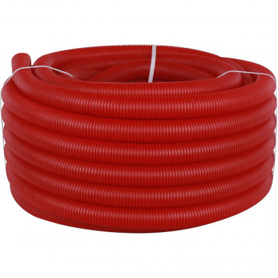 Труба гофрированная ПНД STOUT SPG-0002 цвет красный, наружным диаметром 40 мм для труб диаметром 32 мм SPG-0002-504032