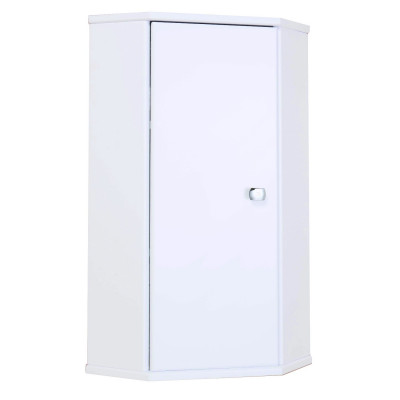 Шкаф в ванную Onika Модерн 34 подвесной, белый, угловой, универсальный (303401)