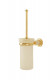 Ерш для туалета Boheme Murano 10913-W-G настенный золото / декор белый  (10913-W-G)