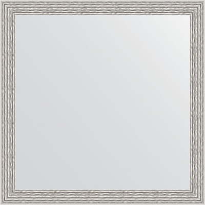 Зеркало настенное Evoform Definite 71х71 BY 3230 в багетной раме Волна алюминий 46 мм