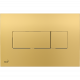 Кнопка управления для скрытых систем инсталляции, золотой AlcaPlast M375 Клавиша смыва Alcaplast Basic M375 Золото пластик (M375)