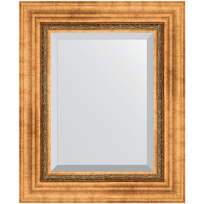 Зеркало настенное Evoform Exclusive 56х46 BY 3360 с фацетом в багетной раме Римское золото 88 мм