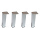 Aquanet Латина/Тиволи 00181454 комплект ножек 20 см (4шт), хром Aquanet Латина/Тиволи 181454 комплект ножек 20 см (4шт), хром (00181454)