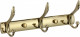 Планка с крючками для ванной (3 крючка) Savol S-00113B нерж сталь золото  (S-00113B)