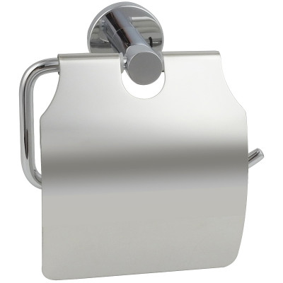 Настенный держатель туалетной бумаги Aquatek AQ4009CR с крышкой хром