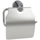 Настенный держатель туалетной бумаги Aquatek AQ4009CR с крышкой хром  (AQ4009CR)