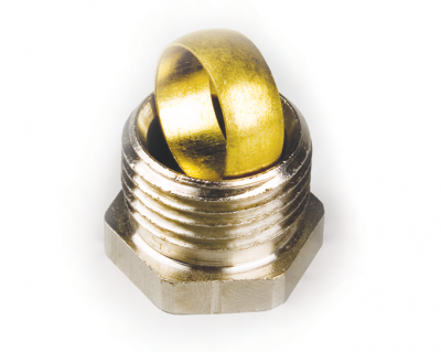 Фитинг компрессионный MVI для медных и тонкостенных стальных труб 15 мм, соединение к клапану 1/2' MC.415.05