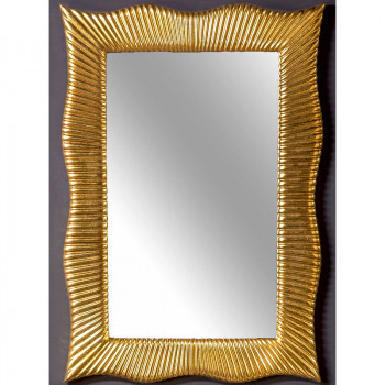 Зеркало в ванную ArmadiArt Soho 563 70х100 см с подсветкой, золото