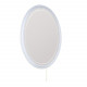Зеркало подвесное для ванной Onika Адель 70 белое, с LED подсветкой, овальное (207030)  (207030)