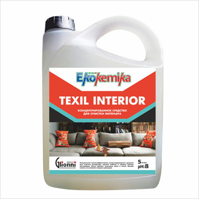 Ekokemika Texil interior концентрированное средство на инзимах для очистки интерьера, мягкой мебели и оббивки салона автомобиля, 5 л